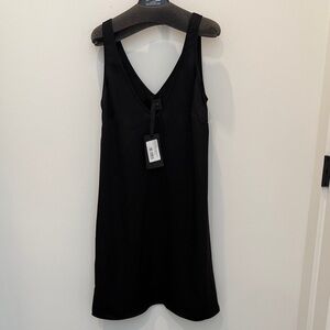 Pinko Black V-Neck Dress